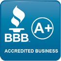 Better Business Bureau Logo with A+ Rating