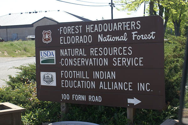 Slide image 56 Forest Headquarters sign