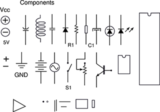 Electrical components diagram
