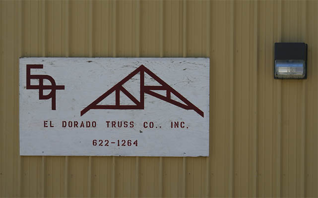 Third slide image El Dorado Truss Company sign