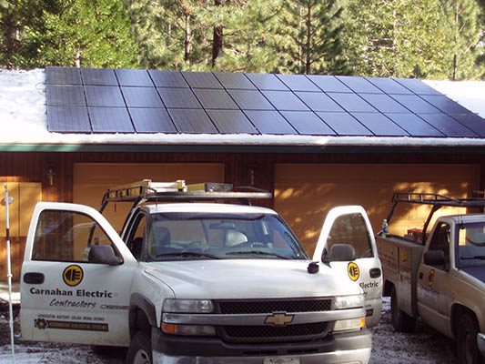 Slide image 11a roof mounted solar panels completed