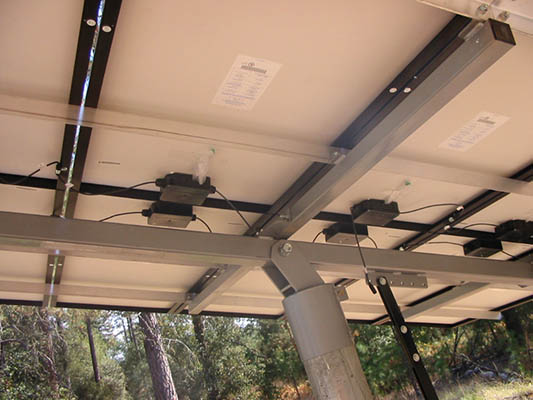 Slide image 12a pole mounted solar panel backside